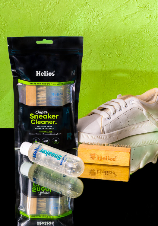 Helios Sneaker care Packaging and branding by Devolv Studio