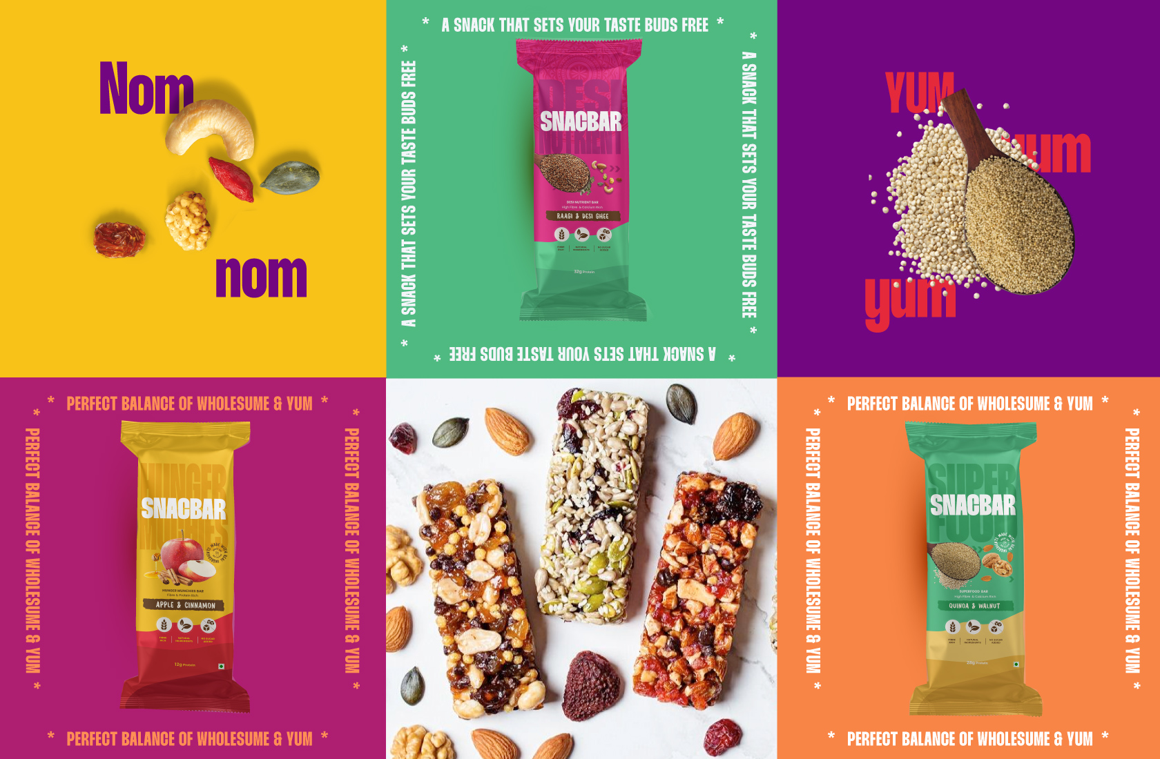 Snacbar Protein Bar Branding and Packaging