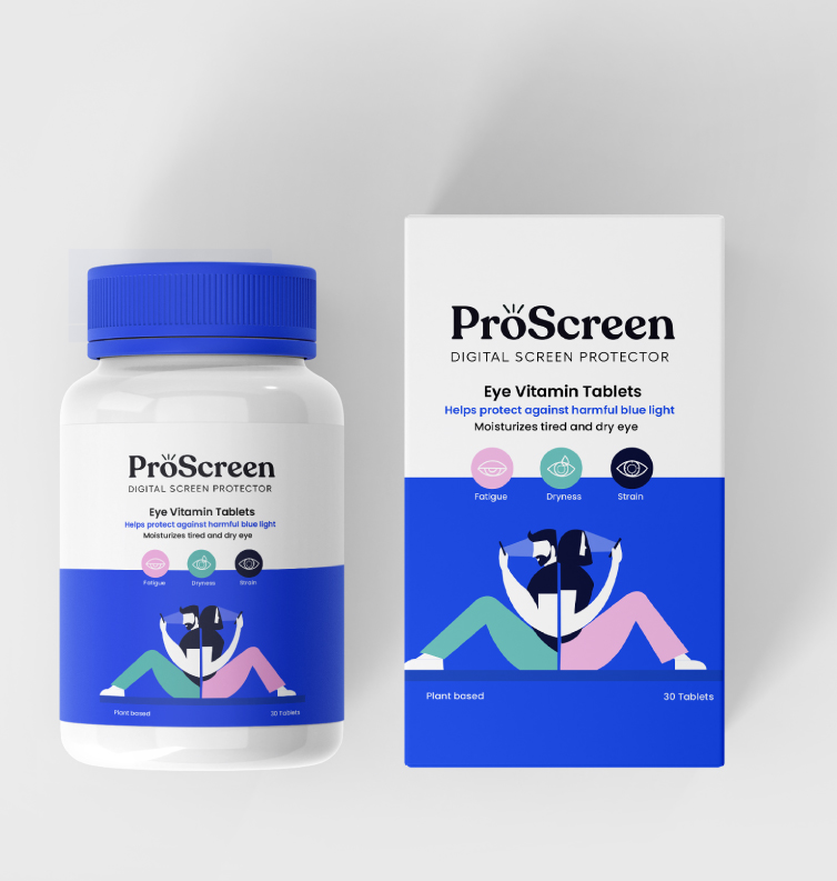 Proscreen Digital Eye Protector Branding and Packaging